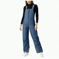 thumbnail image 1 of HCNTES Women's Outdoor Snow Bib Overalls Waterproof Insulated Pants with Adjustable Fit for Ladies Winter Adventures(A-Navy,M), 1 of 4
