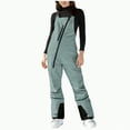 thumbnail image 1 of HCNTES Women's Snow Sports Bib Overalls Waterproof Insulated Pants with Adjustable Straps for Ladies Outdoor Activities(B-Grey,L), 1 of 8