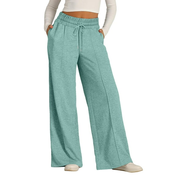 HCNTES Womens Cargo Sweatpants Oversized Joggers Fall Fashion Outfits Y2k Clothes 2024 with Pocketsï¼Mint Green,S)