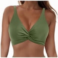 thumbnail image 1 of HCNTES Womens Underwire Bikini Top Push Up Bathing Suit Tops Padded Large Bust Swimsuits Tops Only(M,a91-AG), 1 of 9