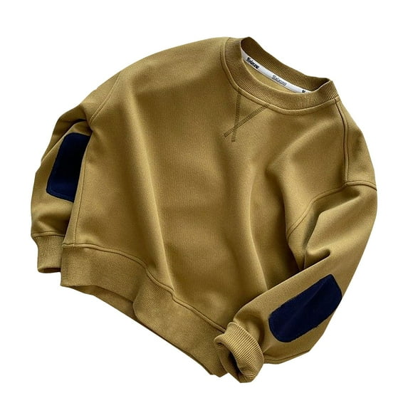 HCPDER Boys Sweatshirt Toddler Fall Clothes Boy Toddler Boys Clothes Print Round Neck Sweatshirt-Little Boy Fall Long Sleeve Top 4-5 Years