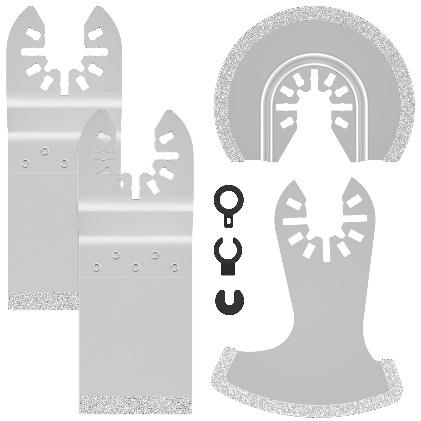 HCQXNSL 4Pcs Diamond Oscillating Tool Blade Set Professional Diamond