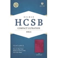 thumbnail image 1 of HCSB Compact Ultrathin Bible, Pink LeatherTouch (Hardcover), 1 of 1