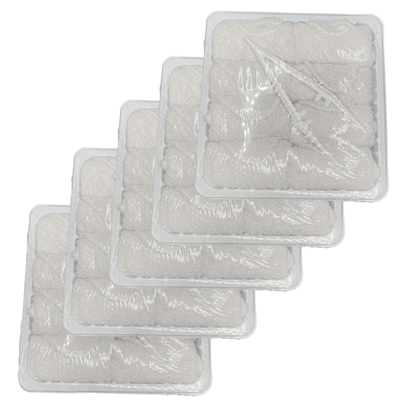 Disposable Hot/Cold Towels  Lemon Scented Cotton Refreshers, 8x8 40-Pack (5 Trays) for Restaurants, Spas, Travel, Parties & Hospitality