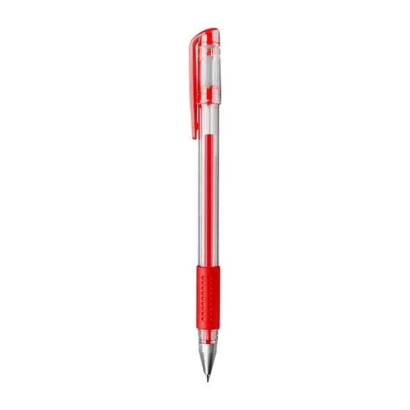 HCTSHG 1 PCS Red Gel Ink Pens, 0.35 mm Extra Fine Point Smooth Writing Rollerball Pens, Quick Drying No Smudge Ballpoint Pen, Large Capacity for Bullet Journal, Office Stationery Supplies