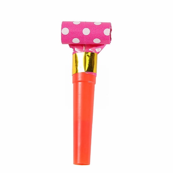 HCTSHG 1 Pieces Blower Horns Whistles Fringed Noise Maker for Birthday, Wedding, New Year, Graduation - Fun Creative Toy Whistles with Automatic Roll-Out & Durable Material 