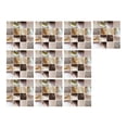 thumbnail image 1 of HCTSHG 10-Piece Peel and Stick Ceramic Tile Sticker, 3D Lattice Adhesive Backsplash for DIY, Easy Installation on Subway Tile for Bathroom, Kitchen, RV, and Fireplace, 1 of 9