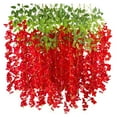 thumbnail image 1 of HCTSHG 12 Pack Wisteria Flower Vines Garland, 3.75 Feet Artificial Flower Strings, Fake Hanging Flowers, Silk Wisteria Garland Flowers, Wisteria Vine for Wedding, Garden, Wall Decoration, 1 of 9