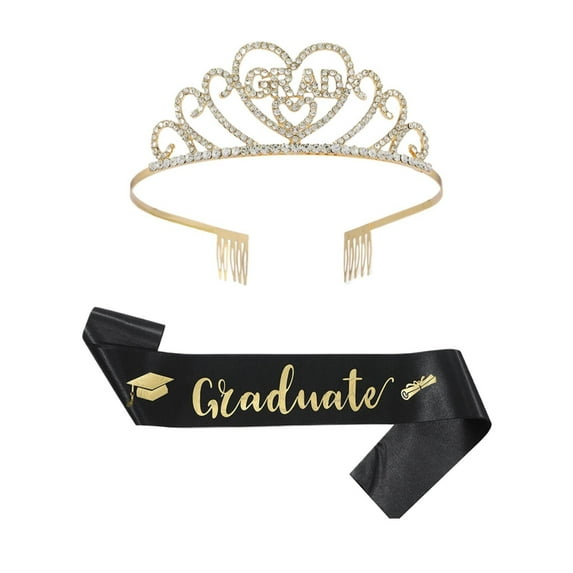 HCTSHG 2026 Graduation Party Supplies Kit, Glitter Metal Graduation Sash, Banner, and Decorations, Grad Party Favor Kits, Gifts for Women, College, High School, and Graduation Party Decor