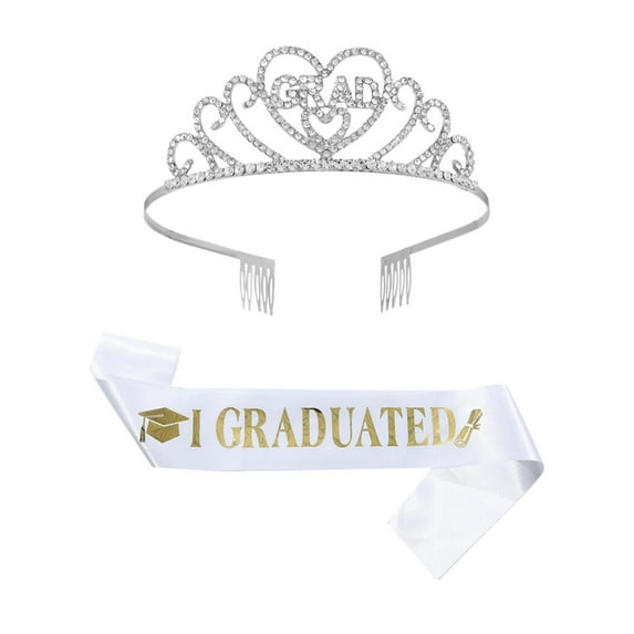 HCTSHG 2026 Graduation Party Supplies Kit, Glitter Metal Graduation Sash, Banner, and Decorations, Grad Party Favor Kits, Gifts for Women, College, High School, and Graduation Party Decor