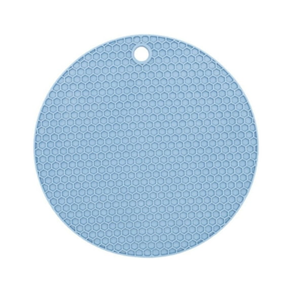 HCTSHG 2Pcs Rubber Insulated Mat Set, Heat Resistant Table and Kitchen Pot Mat, Non-Slip Cup, Bowl and Dish Mat, Trivets for Hot Pots and Pans, Flexible, Easy to Wash and Dry Mats