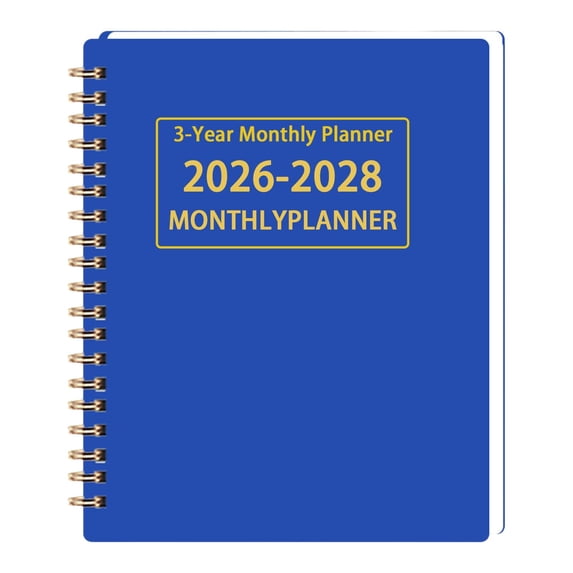 HCTSHG 3 Year Daily Planner 2026-2028| Large Monthly & Yearly Goal Setting Notebook with Tabs Productivity Organizer for Work School Life Planning, Hardcover Leather Weekly and Monthly Planner