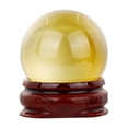 thumbnail image 1 of HCTSHG 30mm Natural Quartz Crystal Ball,Clear Magic Healing Ornament Sphere with Wooden Stand for Decoration,Meditation,Scrying Mirror,Feng Shui,Spiritual Gift,Reiki,Yoga,Desk Ornament,Chakra, 1 of 3