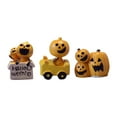 thumbnail image 1 of HCTSHG 3PCS Halloween Miniature Ornament, Mini Figurines Ornaments Set, Small Resin Miniature Pumpkin Ghost Accessories Decorations for Halloween Party, 1 of 4