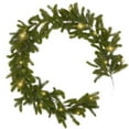 thumbnail image 1 of HCTSHG 6.56FT Norfolk Pine Garland Christmas with Light Winter Artificial Faux Greenery Garland Table Mantle Stairs Fireplace Wall Decor Outdoor Indoor Porch Home Decorations, 1 of 9