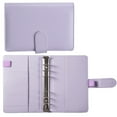 thumbnail image 1 of HCTSHG A6 Leather Notebook Binder Can Supplement Loose-Leaf Notes Change Storage Book for Budget,Journal,Photocard Holder,Recipe Book, Aesthetic Loose Leaf Binders with Magnetic Buckle, 1 of 1