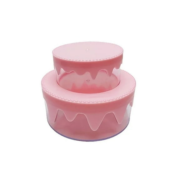 HCTSHG Acrylic Cake Stand with Lid Fillable Cake Stand Floating Clear Cake Stand Cake Riser Cake Tier Round Cake Stand Birthday Wedding Cake Stand Cylinder Stand for Party