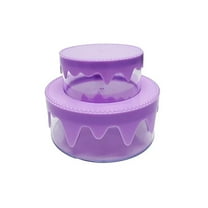 HCTSHG Acrylic Cake Stand with Lid Fillable Cake Stand Floating Clear Cake Stand Cake Riser Cake Tier Round Cake Stand Birthday Wedding Cake Stand Cylinder Stand for Party