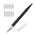 thumbnail image 1 of HCTSHG Art Carbon Steel Craft Knife,Stainless Steel Precision Carving Cutter Craft Knife Solid Pen Knife Razor Tool for Pumpkin Carving,Art,Cutting,Stencil,Scrapbooking Stencil DIY Crafting, 1 of 3
