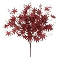 thumbnail image 1 of HCTSHG Artificial Maple Leaves Branches Fake Fall Maple Plants Autumn Leaf Bushes Faux Silk Foliage for Home Thanksgiving Centerpiece Farmhouse Fireplace Halloween Décor, 1 of 8
