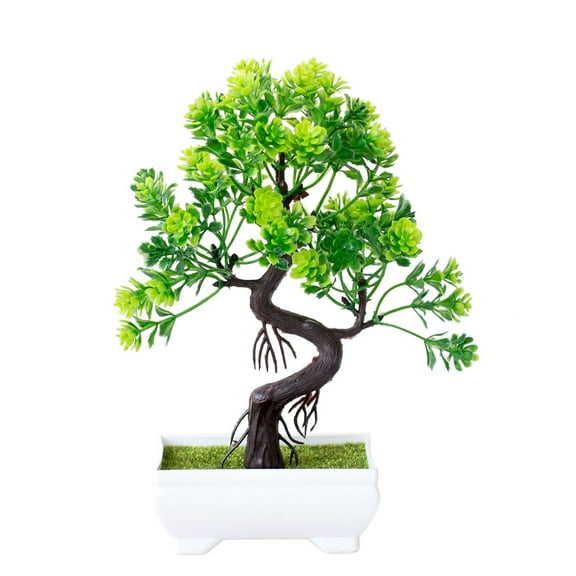 HCTSHG Artificial Plants Bonsai Trees Plants Greenery Japanese Bonsai Tree Desktop Display Living Room Zen Garden Decoration Indoor Home Décor