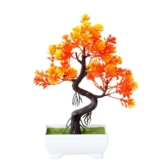 HCTSHG Artificial Plants Bonsai Trees Plants Greenery Japanese Bonsai Tree Desktop Display Living Room Zen Garden Decoration Indoor Home Décor