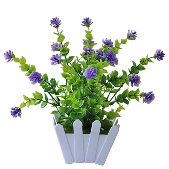 HCTSHG Artificial Potted Flowers, Faux Outdoor Artificial Plants in Decorative Pots for Garden and Home Decor,UV-Resistant for Porch,Patio,Garden, and Outdoor Spaces,Durable for Easy Care