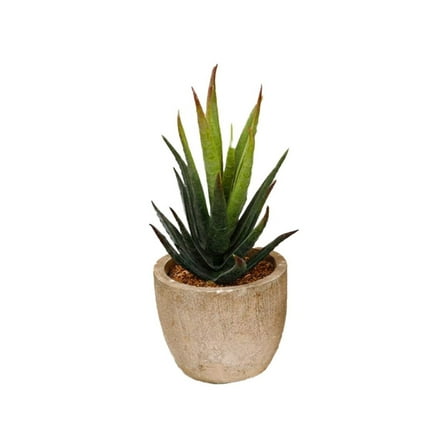 HCTSHG Artificial Succulents in Pots - Small Fake Plants Mini Succulent Agave Faux Plants Indoor for Boho Bathroom Decor, Bedroom, and Coffee Table Office Farmhouse Decoration