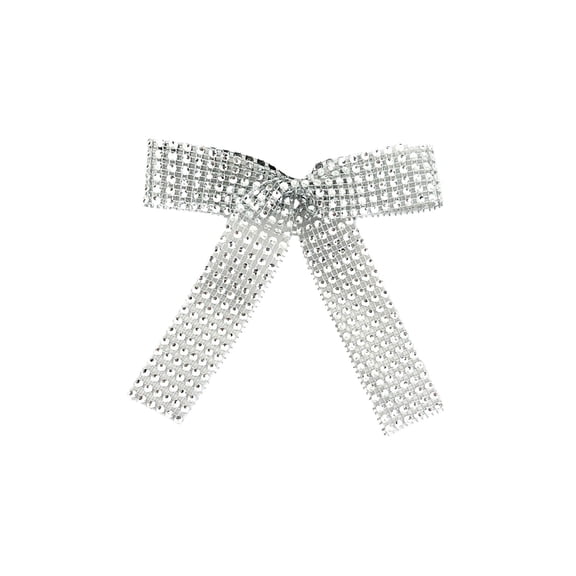 HCTSHG Bow Ornaments for Christmas Tree Hanging Ornament Xmas Tree Decor, Sparkles Bow for Wedding Bridal Shower Birthday Indoor Decoration