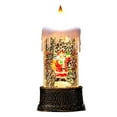 thumbnail image 1 of HCTSHG Christmas Snow Globe with Lighted Flying Santa, Musical Snow Water Lantern, Swirling Glittering Home Decoration and Gift, Battery or USB Powered, 1 of 9