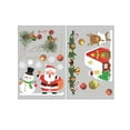 thumbnail image 1 of HCTSHG Christmas Snowflake Window Stickers, Holiday Window Clings with Santa Reindeer Decals, Xmas Decals for Glass Home Party Decorations and Festive Decor, 1 of 3