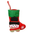 thumbnail image 1 of HCTSHG Christmas Stockings, Christmas Stocking Deer Santa Snowman Burlap Plaid Xmas Stocking Holiday Christmas Decoration for Family Kids, 1 of 5