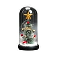 thumbnail image 1 of HCTSHG Christmas Tree in Glass Dome Tabletop Christmas Tree with Lights in Glass Dome for Xmas Home Indoor Room Christmas Decorations Desktop, 1 of 6