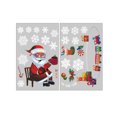 thumbnail image 1 of HCTSHG Christmas Window Clings, Snowflake Santa Reindeer Decals for Glass, Xmas Holiday Window Stickers for Home Party Decoration and Seasonal Decor, 1 of 7