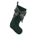thumbnail image 1 of HCTSHG Classic 20 inch Velvet Christmas Stockings with Bow Knot, Christmas Decor Soft Velvet Stockings for Christmas Fireplace Decorations, 1 of 7