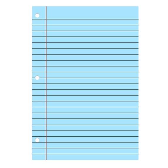 HCTSHG Colored Loose Paper 8" X 11" College Ruled Lined 3 Hole Punched Notebook Filler Paper for 3-Ring Binders Notepad Writing Note Pads Ideal for Home, Office, Binders,Planning & Journaling