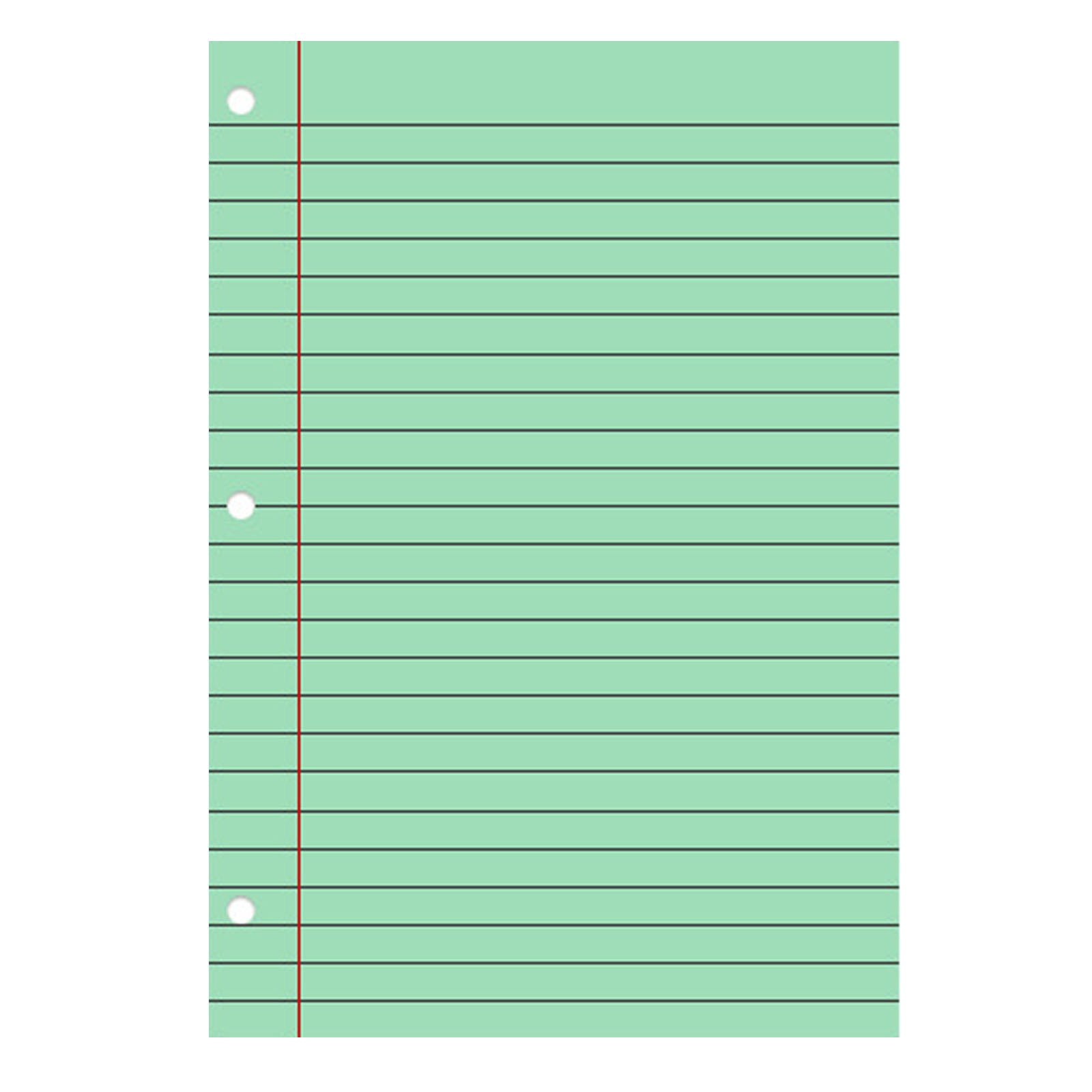 HCTSHG Colored Loose Paper 8" X 11" College Ruled Lined 3 Hole Punched Notebook Filler Paper for 3-Ring Binders Notepad Writing Note Pads Ideal for Home, Office, Binders,Planning & Journaling