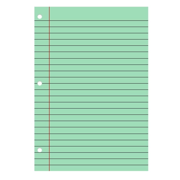 HCTSHG Colored Loose Paper 8" X 11" College Ruled Lined 3 Hole Punched Notebook Filler Paper for 3-Ring Binders Notepad Writing Note Pads Ideal for Home, Office, Binders,Planning & Journaling