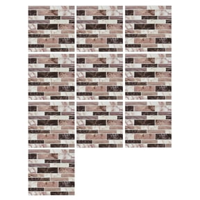 HCTSHG Creative 3D Mosaic Tile Stickers for DIY Floor and Wall Upgrades, Features Bright PVC Square Decorative Vinyl Decals, Perfect for Kitchen Backsplash and Home Improvement Projects
