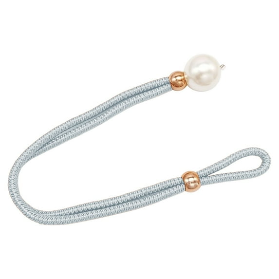 HCTSHG Curtain Strap Pearl Closure Adjustable Window Curtain Tieback Buckle Clip Rope Curtain Ties,Holders Cord Pearls Strands Decorative Tie Backs for Room Curtains