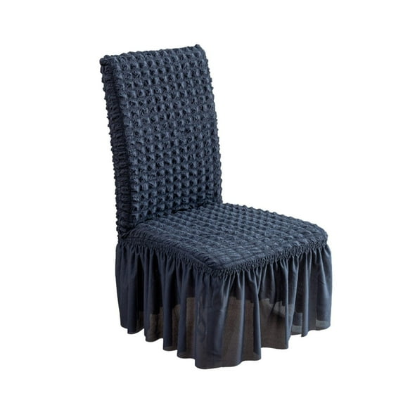 HCTSHG Dining Chair Covers with Skirt, Chair Covers for Dining Room, Durable Washable High Elastic Stretchable, Easy Fit Universal Furniture Protector