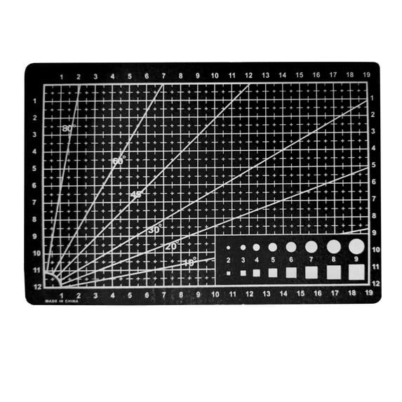 HCTSHG Double Mat PVC Sided A5 for Craft Cutting Gridded Fabric Art Tools & Improvement,Craft Cutting Board for Craft, Fabric, Quilting, Sewing, Scrapbooking Project…