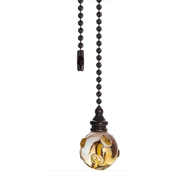 HCTSHG Elegant Fan Pull Chain with Beaded Design Fan Pull Chain Extension Pull Chains for Ceiling Fans and Lights Ceiling Fan Light Pull Chain Beaded Pull,Bronzed Ceiling Fan Pull Chain Extension