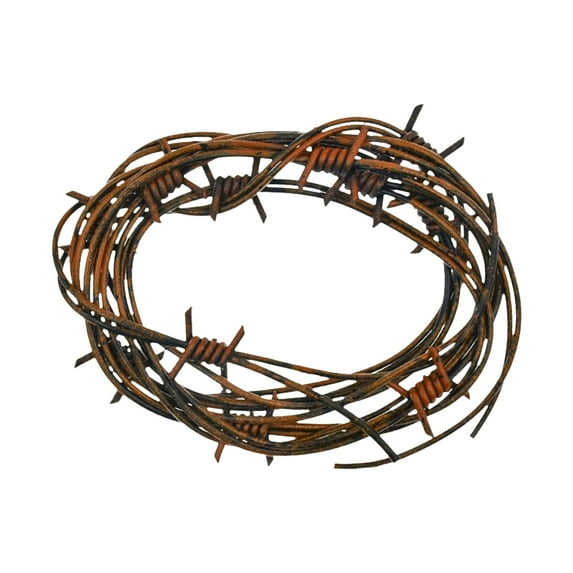 HCTSHG Fake Barbed Wire Decoration – 8.2ft Plastic Simulation Garland Rope for Halloween Haunted House, Prank Toy Prop for Masquerade Party and Spooky Scene Setup