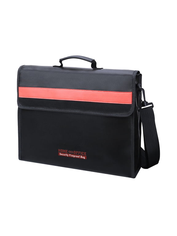 Fireproofing Briefcase Capacity Large Storage Briefcase File Pouch,Fireproof Document Bag Silicone Document Holder,Travel Home Fire Safe Storage Cash Pouch for Important Documents