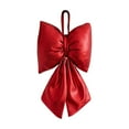 thumbnail image 1 of HCTSHG Glitter Christmas Bow, 4.72x7.87 Inch 3D Shiny Bows for Xmas Tree, Hanging Ornaments, Fabric Bow-Knot Pendant for Holiday Party and Wedding, 1 of 6