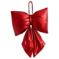 thumbnail image 1 of HCTSHG Glitter Christmas Bow, 4.72x7.87 Inch 3D Shiny Bows for Xmas Tree, Hanging Ornaments, Fabric Bow-Knot Pendant for Holiday Party and Wedding, 1 of 6