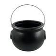thumbnail image 1 of HCTSHG Halloween Decorations - Witches Cauldron Candy Serving Bowls on Rack, Black Plastic Cauldron with Skeletons for Indoor/Outdoor Home/Kitchen Decoration, 1 of 9