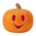 thumbnail image 1 of HCTSHG Halloween Pumpkin Lights Jack O Lanterns Vintage Halloween Decorations Classic Plastic Pumpkin Statue Light Up Table Decor for Home Office Party Decorations, 1 of 9