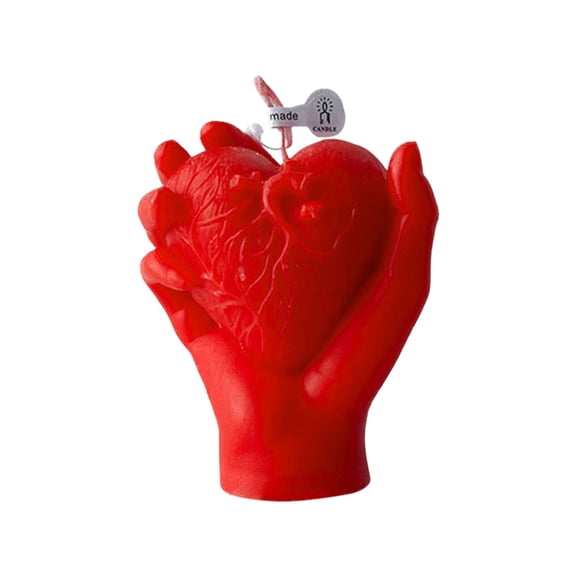 HCTSHG Hand Held Heart Aromatherapy Candle, Personalized Valentine Love Heart Candle, Creative Decoration for Wedding, Anniversary, Birthday, Home Decor